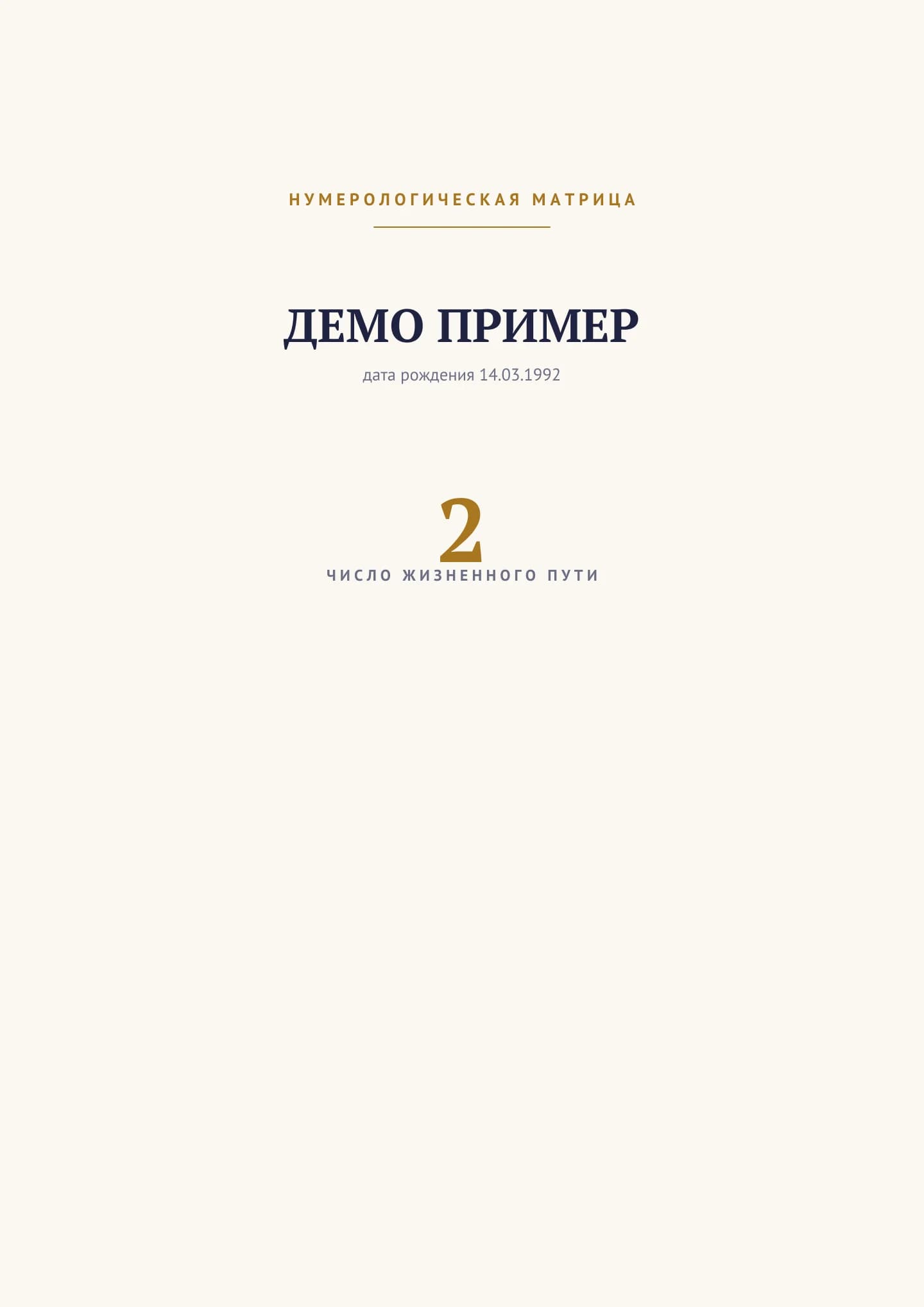 Обложка образца PDF-отчёта на синтетической анкете ДЕМО ПРИМЕР